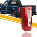 Tail Light Assembly Halogen Type Compatible with 2023-2026 Ford F250 F350 Super Duty (No Blind Spot) Taillight Rear Lamp Left Driver Side Replace PC3Z13405D