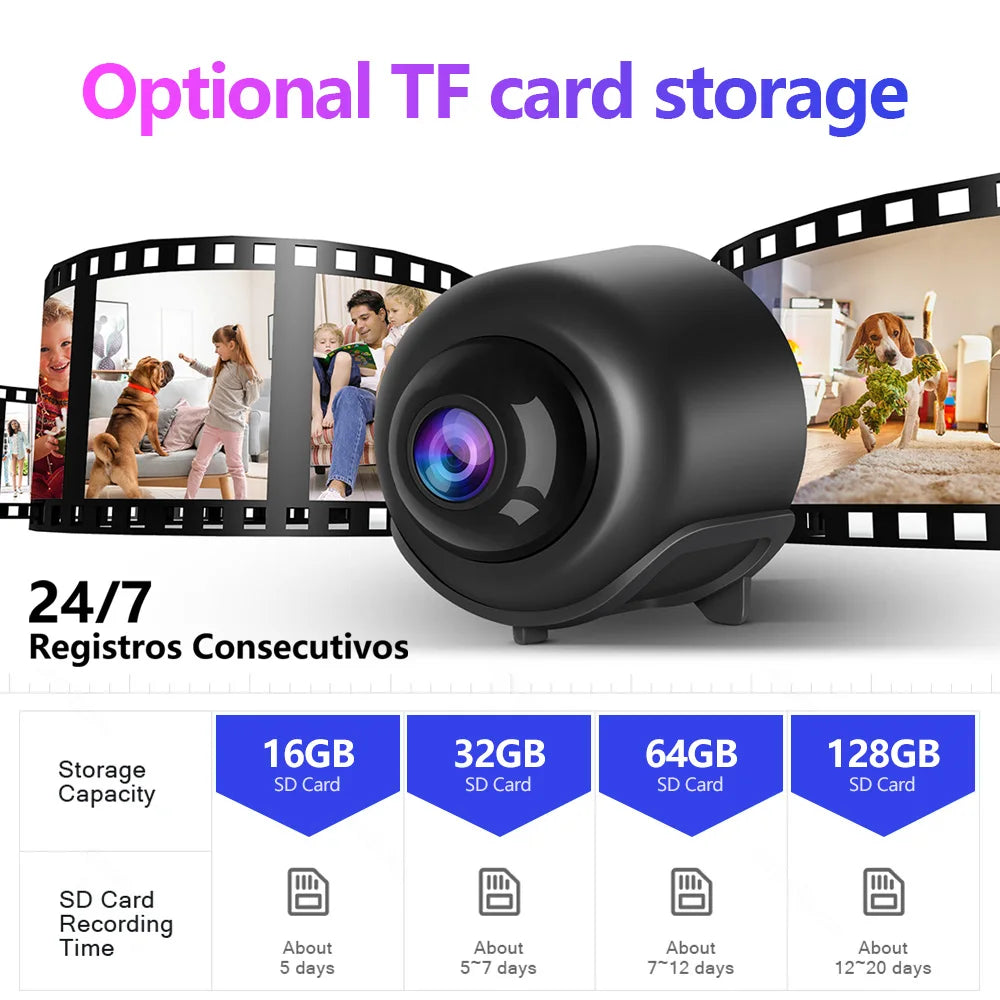 X5 Mini Camera Wifi Camera Clear Night Vision Lightweight Portable Premium Cams Motion Detection Surveillance Camera