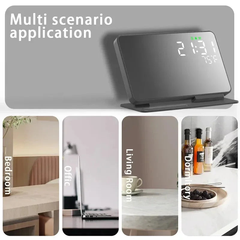 3 in 1 Wireless Charger for Samsung Galaxy Watch 6 5 Pro Fast Charging Station for Galaxy S24 S23 S22 Alarm Clock Chargers Stand