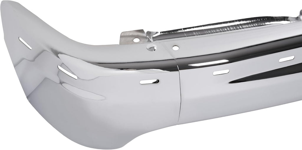 Front Bumper Face Bar(Split Design 3Pcs) Compatible with 2000-2006 Chevrolet Tahoe/Suburban 1500 2500&1999-2002 Chevrolet Silverado 1500 2500 3500 HD Bumper Impact Bar GM1002376 12336026