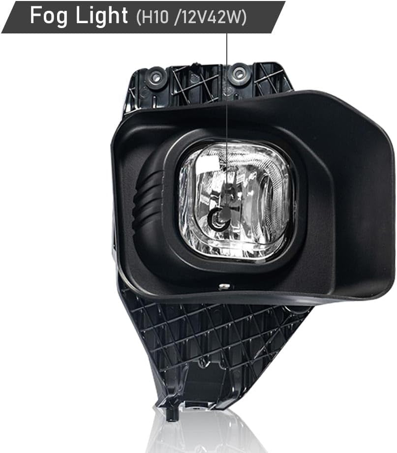 Fog Lights Driver and Passenger Side W/Harness and Switch Compatible with Ford F250 F350 F450 F550 Super Duty 2011-2016 Front Bumper Fog Lamp FO2593230 FO2592230 Clear Lens