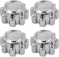 4Pcs Wheel Center Hub Caps 8 Lug for Ford F250 F350 F-350 Super Duty 1999-2005, for Ford Excursion 2000-2005, 8.4 Inch Chrome Cap for 16"& 18" Wheel Pickup 2-Door 5.4L