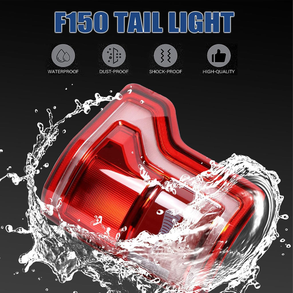 Tail Lights Compatible with Ford F150 F-150 2015 2016 2017 Right Passenger Side with Blind Spot Rear Left Lamp (Module Not Included) # HL3Z13404D