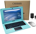 Laptop Computer- 10.1" Inch Kids Laptop Computer Powered by Android 12.0 -Quad Core Processor- 2+64Gb Rom-Camera- Bluetooth- 2*USB- Wifi- Blue