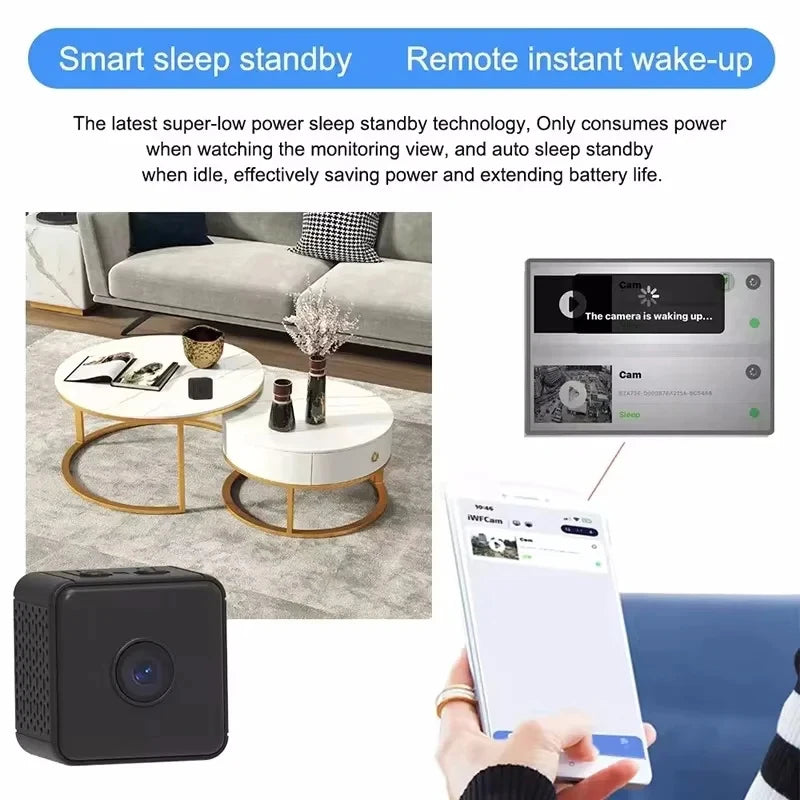 New 4K Mini Camera Home Small Wireless Wifi Camera Outdoor Upgrade Baby Pet Movement Detection Security Home Network Camera