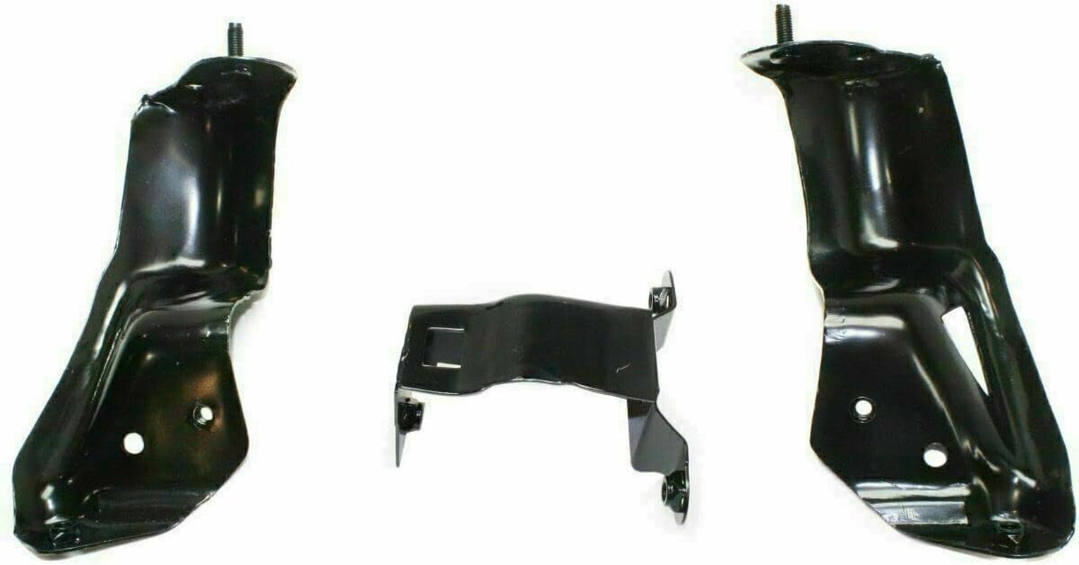 New Front Bumper Chrome Steel + Upper Cover + Lower Valance Primed + Outer Brace + Brackets LH & RH Side for Chevrolet Silverado 1500 1999-2002 / Tahoe 2000-2006 Direct Replacement