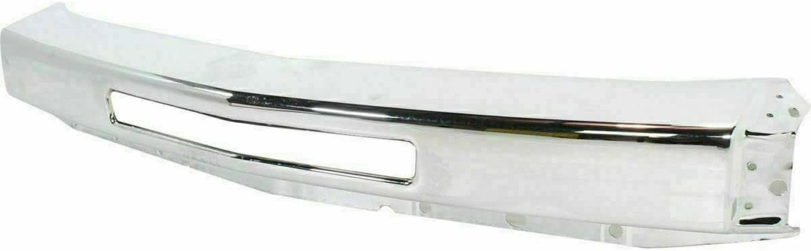 New Front Bumper Chrome Steel + Lower Valance + Extension Textured + Bumper Ends Primed + Fog Lights Right & Left Side Direct Replacement for Chevrolet Silverado 1500 2009-2013