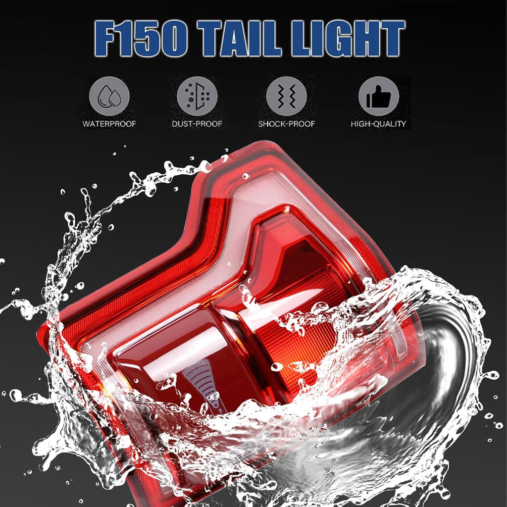 Tail Lights Compatible with Ford F150 F-150 2015 2016 2017 Left Driver Side with Blind Spot Rear Left Lamp (Module Not Included) # HL3Z13405D FL3Z13405F