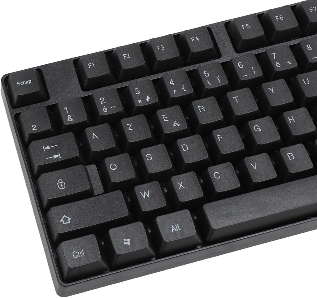 104 Keys USB Wired Gaming Keyboard, Ergonomic Design, Minority Language Keyboard with 1.5M Cable, for Office, Computer, and Laptop, 4.9Ft Cable (French(Azerty Layout)), q7809Fxogu-14