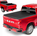 5.5Ft Soft Roll up Truck Bed Tonneau Cover Fit for 2015-2025 Ford F150, 2022-2025 F150 Lightning, Only Fits 5.5Ft (67.1") Fleetside/Styleside Bed