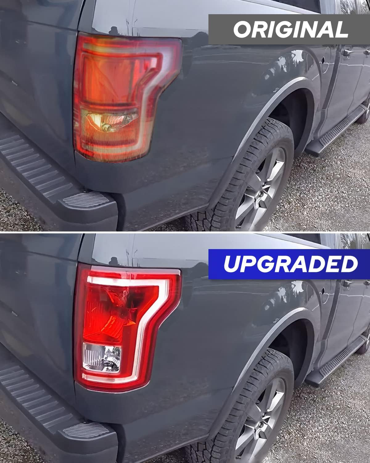 F150 Tail Light Assembly Rear Lamps Factory OEM Taillights Replacement for 2016 2017 Ford F-150 SSV/ 2015 2016 2017 Ford F-150 Lariat, XL, XLT Passenger Side(Rh)
