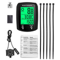 Waterproof Bike Computer, Wired Bicycle Speedometer Odometer Cycle Computer LCD Display with Backlight，Bicycle Computer