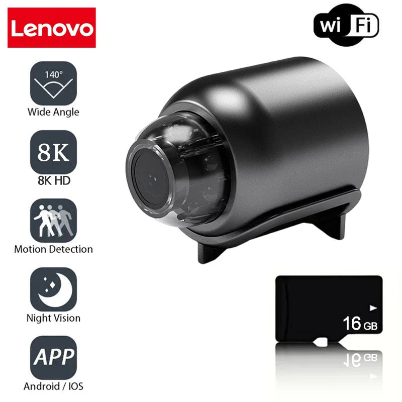 Mini 8K HD Camera Wifi Wireless Night Vision Motion Detection Video Camera Home Security Camcorder Audio Video Recorder