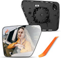 Driver Side Mirror Replacement for Ford F150 F-150 2021 2022 2023 2024, Left Side View Mirror Glass with Blind Spot and Power Heated