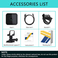 Equipped with Wifi Waterproof Camera, High-Definition 1080P Portable Sports Mini Camera, Motorcycle and Bicycle Driving Recorder