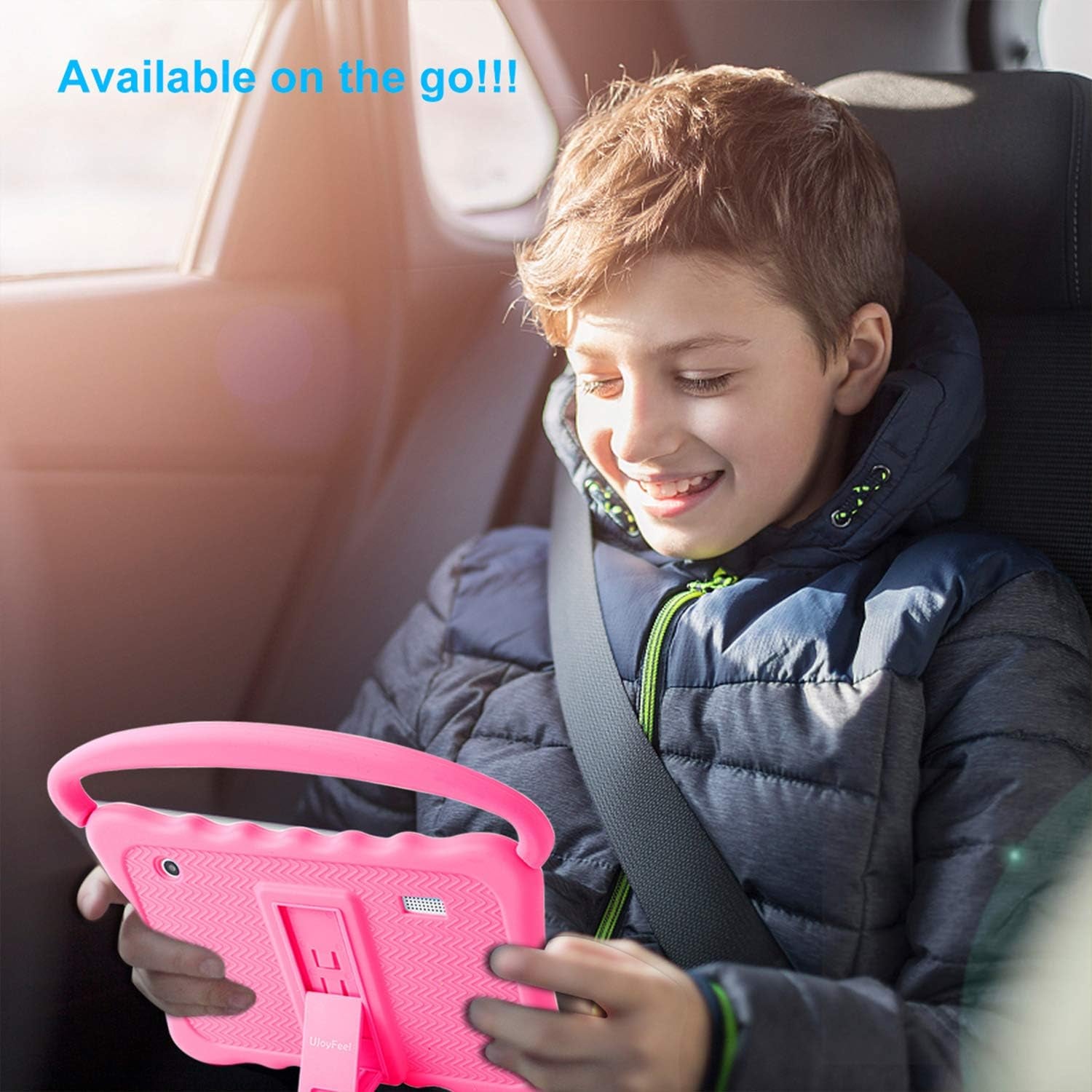Kids Tablet 7 Toddler Tablet for Kids Edition Tablet with Wifi, Android Children Tablet for Toddlers 32GB with Parental Control Shockproof Case(Roser)