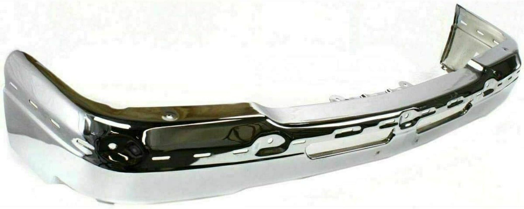 Front Bumper Chrome Steel+Upper Cover+Lower Valance Textured+Bracket Set Left Right Side 2003-2006 Chevrolet Silverado 2500HD 3500 Direct Replacement GM1002416 GM1051109 GM1061101