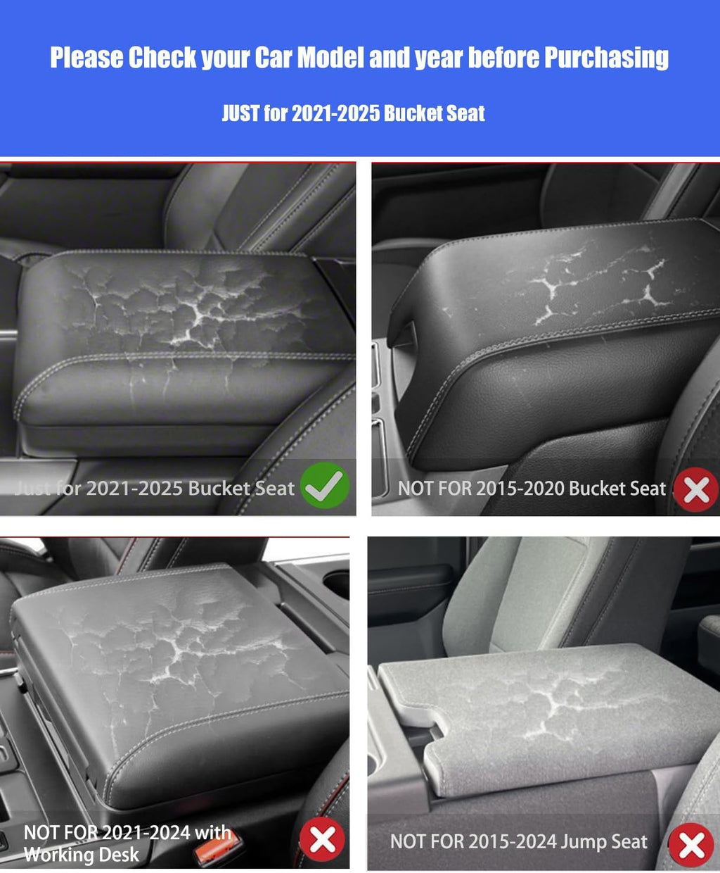 Center Console Cover for 2025 2026 Ford F150 Accessories Interior 2021 2022 2023 2024 Car Middle Arm Rest Armrest Lid Seat Cover Protector Elbow Cushion Pad (Carbon Fiber Texture, 2021-2026)