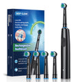 Electric Toothbrush Rotary Cleaning Teeth Brush Waterproof Electronic Tooth Brush with Timer Rechargeable Toothbrush with 8 Head