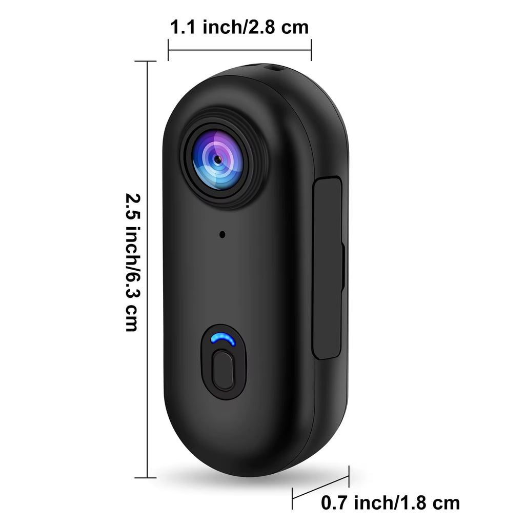 4K Mini HD Wifi 2.4G Action Camera Waterproof Magnetic Clip Click Chest Body Motorcycle POV Wearable Thumb Video Vlog Cameras