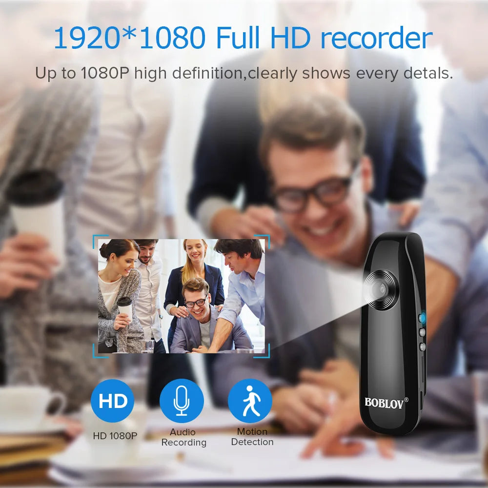 Mini Camera 1080P Full HD Police Camera Digital Video Recorder Dashcam Body Cam H.264 Camcorder Wide Angle Small Camera