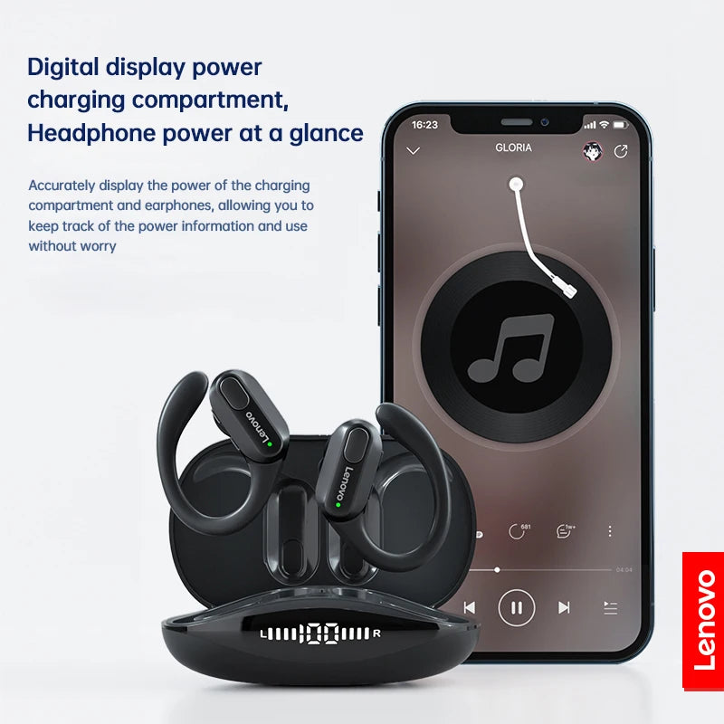 Original  XT80 Earhooks Sports Bluetooth Wireless Headsets with Mic,Led Power Display,Enc,Hifi Stereo Sound Gaming Headset