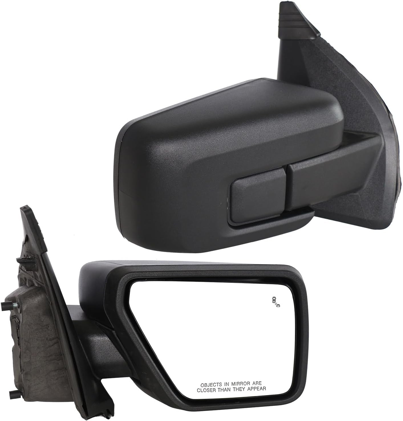 For Ford F150 Side Mirror Replacement Right Passenger for 2021-2025 F-150 Accessories 9 Pins Power Glass Turn & Temperature Sensor Heated Blind Spot Monitoring