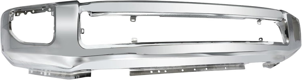 Front Bumper Fit for 2020-2022 Ford F250 F350 Super Duty,With Fog Lamp Hole,Chrome Steel,Front Bumper Impact Face Bar Replace for FO1002450
