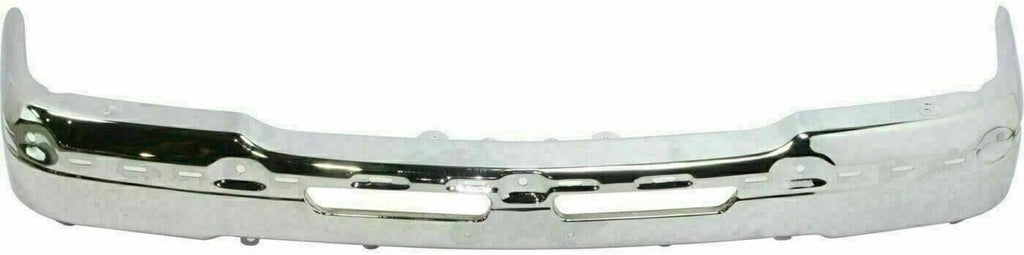Front Bumper Chrome Steel+Upper Cover+Lower Valance Textured+Bracket Set Left Right Side 2003-2006 Chevrolet Silverado 2500HD 3500 Direct Replacement GM1002416 GM1051109 GM1061101