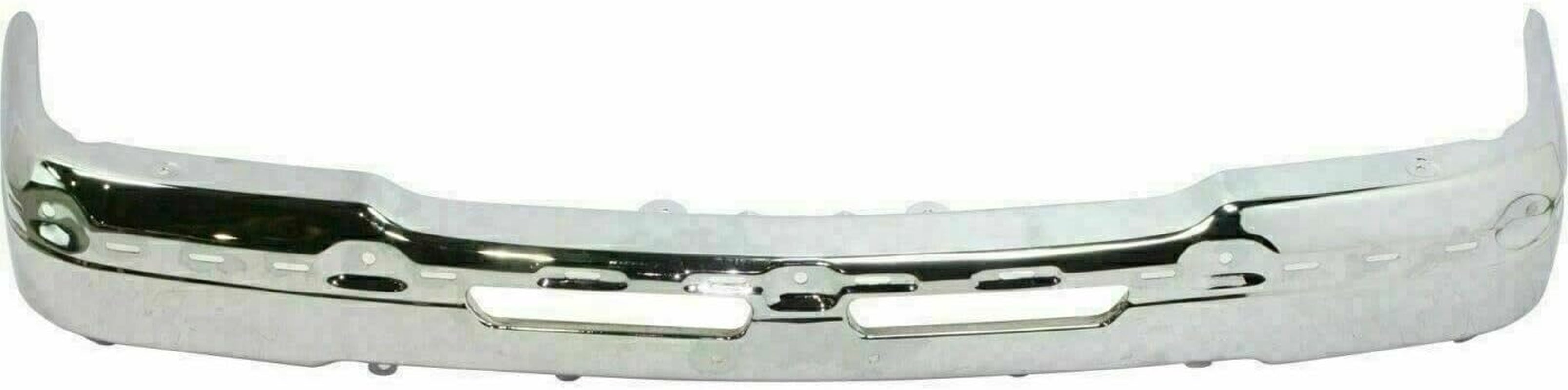 Front Bumper Chrome Steel+Upper Cover+Lower Valance Textured+Bracket Set Left Right Side 2003-2006 Chevrolet Silverado 2500HD 3500 Direct Replacement GM1002416 GM1051109 GM1061101