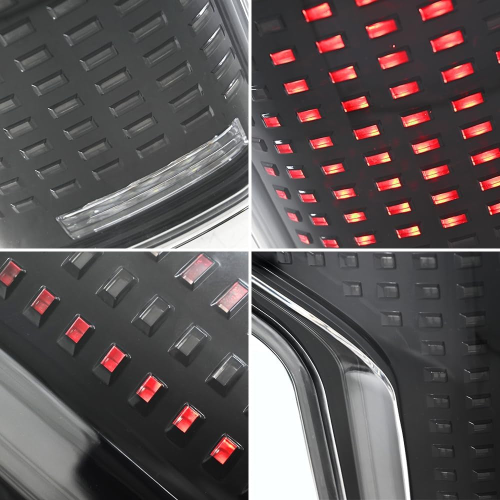 Tail Light for Ford F150 F-150 2015-2020 Taillights without Blind Spot Driver&Passenger Side Running Brake Stop Rear Lamp Plug&Play 1 Pair