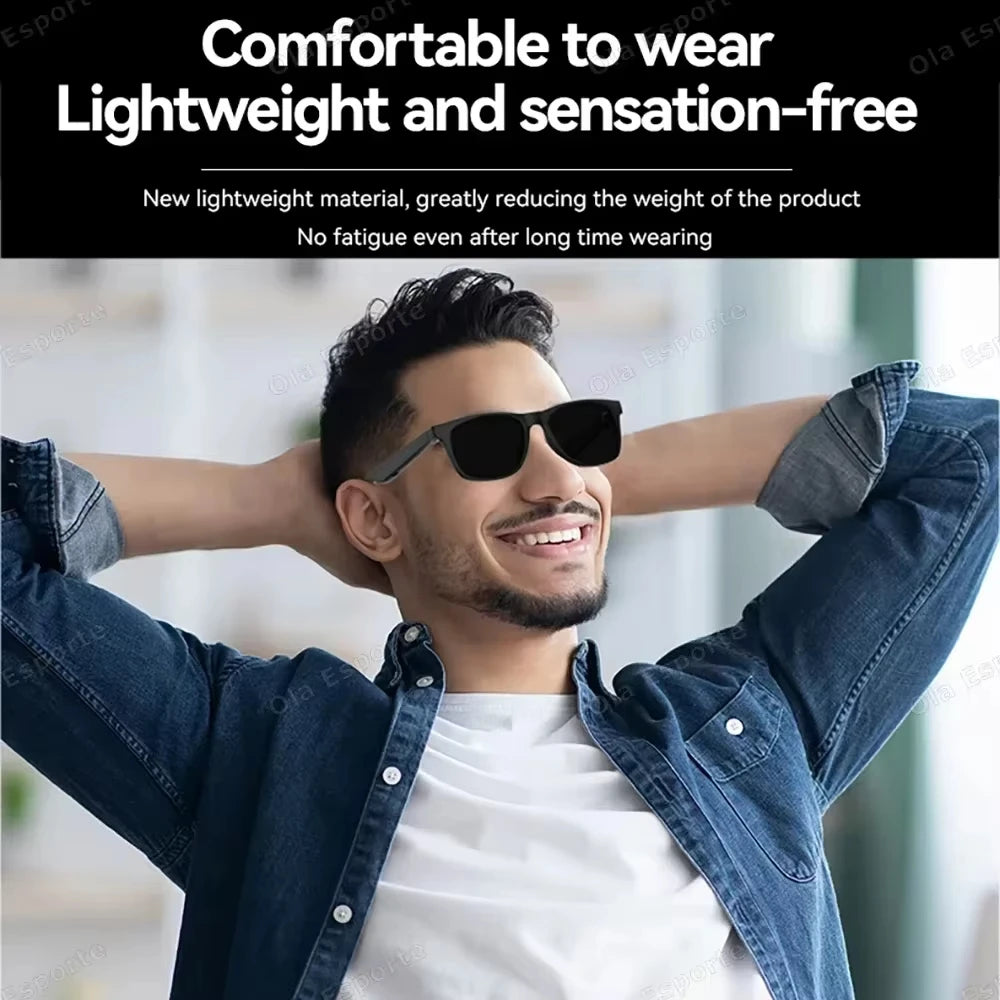 AI Smart Glasses 8K Touch Control Photo Camera Recording Translator Voice Assistant Music Wireless Bluetooth Sunglasses