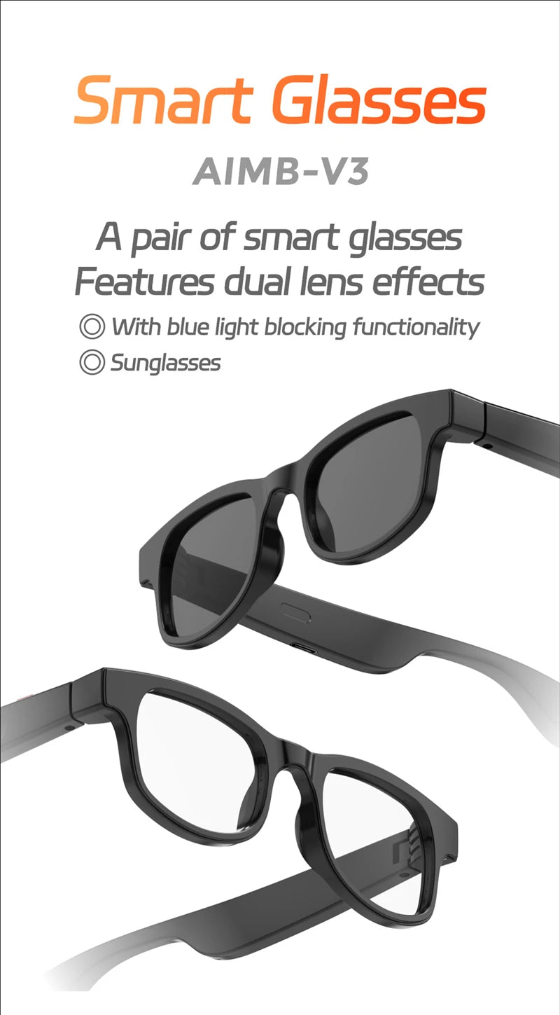 4K HD Smart Glasses AI GPT Camera Bluetooth Call 260Mah Battery Voice Assistant Translate Identify Objects Smart Glasses 2025