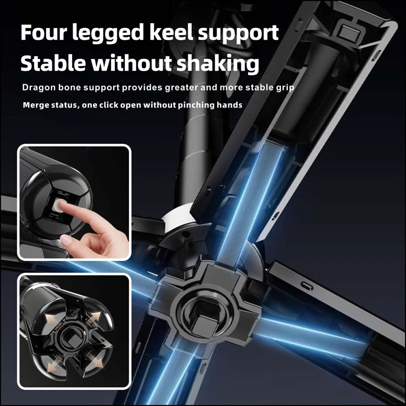 4-In-1 Multifunctional Magnetic Mini Selfie Stick Wireless Bluetooth Control with 360° Rotation for Selfies Video Record