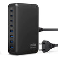 200W Fast Charging Station USB C Charger Block 8-Port Hub PD 65W Laptop Charger Adapter for Macbook,Dell, Iphone,Galaxy