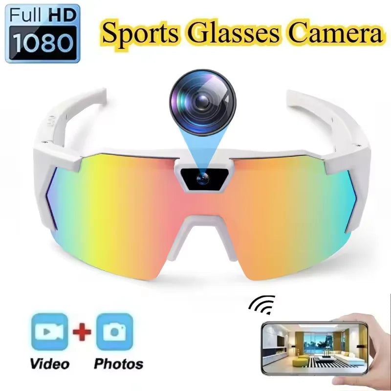 Cycling Action Sunglasses 4K HD AI Smart Glasses 64G ROM Sport Camera Sunglasses Outdoor Bicycle Driver Video Recorder Walk Cam