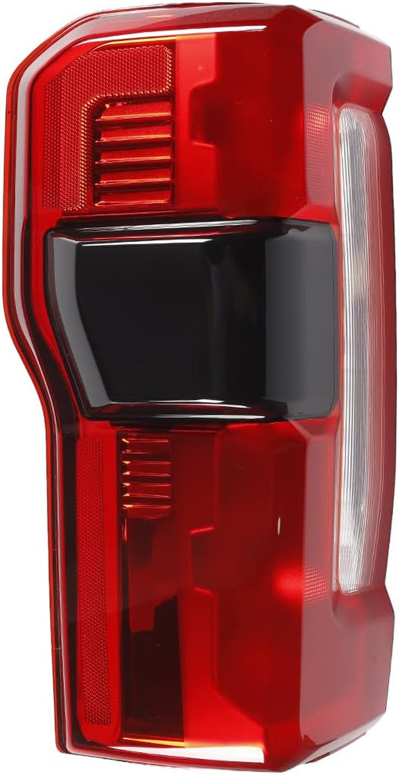 Tail Lights Compatible with 2023 2024 Ford F250 F350 Super Duty Halogen Type W/Blind Spot (Module NOT Included) Rear Brake Lamp Signal Assembly ‎Replace PC3Z13404B FO2801294 (Left Driver Side)