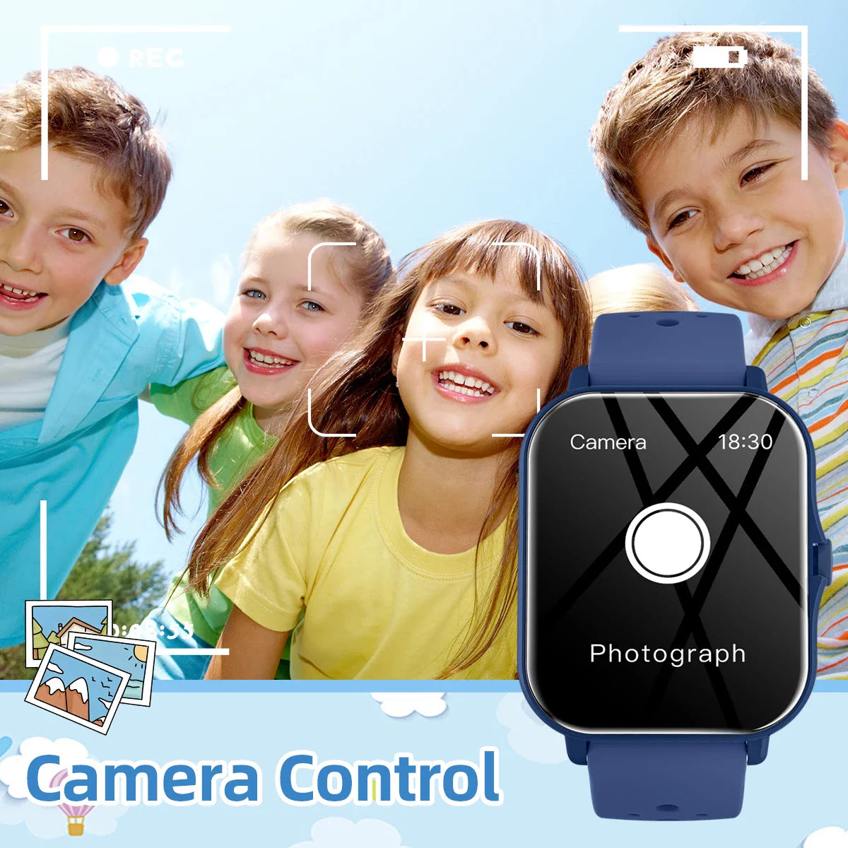 2026 Smartwatch with 1.83-Inch Screen | Bluetooth Call Fitness Tracker for Kids and Adults