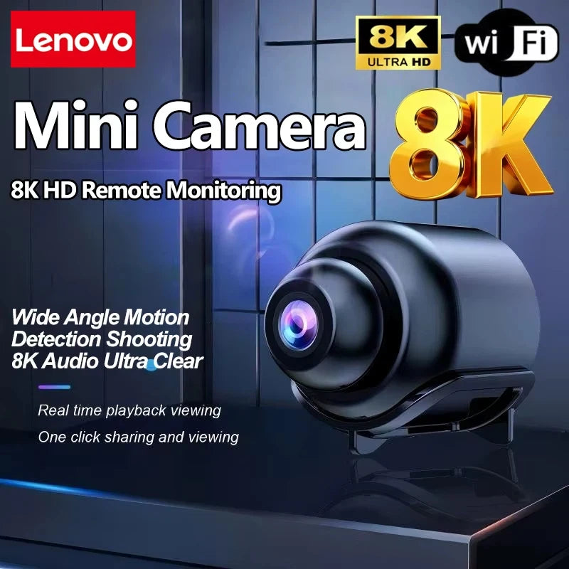 Mini 8K HD Camera Wifi Wireless Night Vision Motion Detection Video Camera Home Security Camcorder Audio Video Recorder