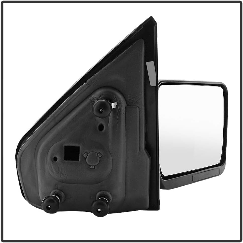 - for 2004-2014 Ford F150 F-150 Pickup Truck Manual Non-Heated Original Style View Side Mirror Passenger Side, Black