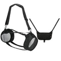 Travel Carrying Strap for JBL Boombox 4 Waterproof Bluetooth Speaker, Shoulder Strap with Two Side Covers Travel Pouch