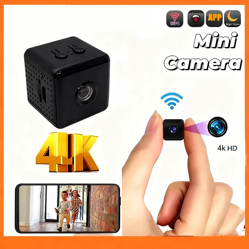 New 4K Mini Camera Home Small Wireless Wifi Camera Outdoor Upgrade Baby Pet Movement Detection Security Home Network Camera