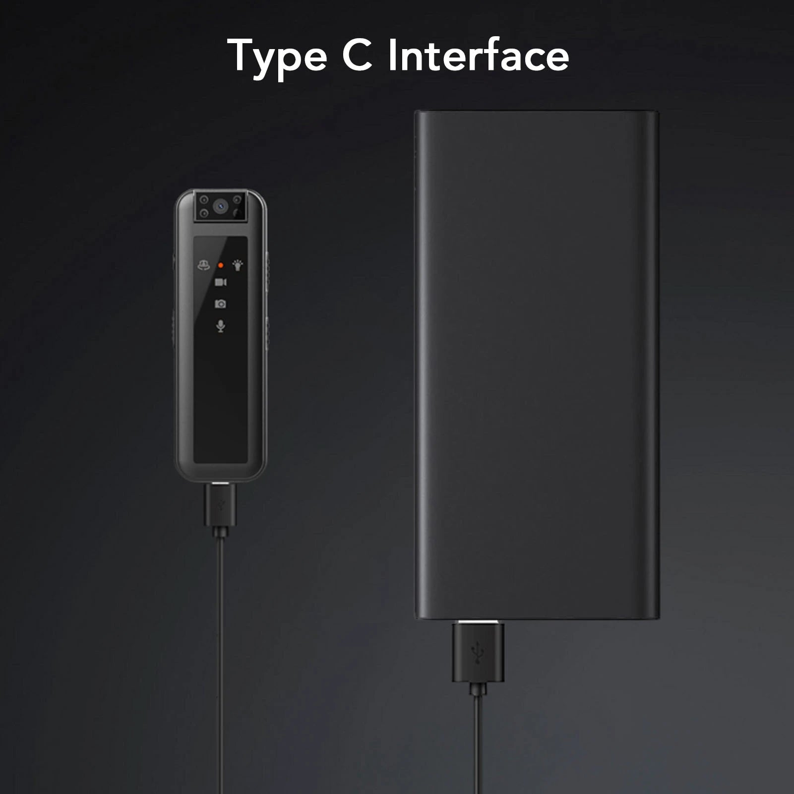 1080P Camera Video Recorder Wearable Video Camera with LED Indicator Light Clip Clip Camera Video Camera