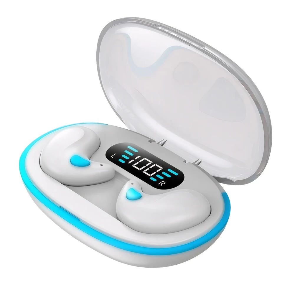 BT 5.3 Invisible Sleep Earphones Touch Control Sense-Free Micro Sleep Earbuds IPX5 Waterproof Open Ear Headsets for Better Sleep