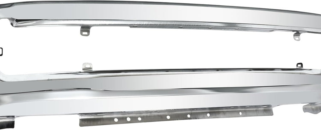 Front Bumper Fit for 2020-2022 Ford F250 F350 Super Duty,With Fog Lamp Hole,Chrome Steel,Front Bumper Impact Face Bar Replace for FO1002450