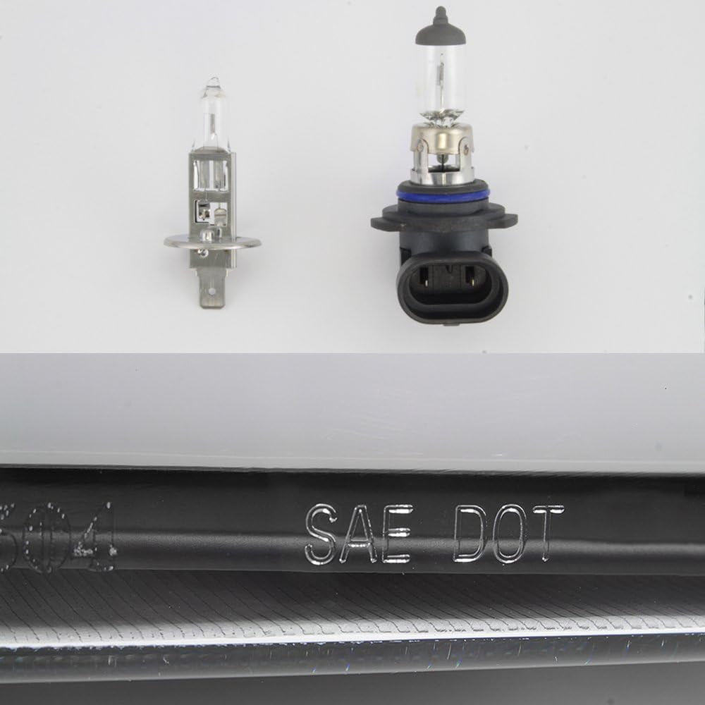 - for 2004-2008 Ford F150 LED Daytime Running Lamp Bar Projector Headlights Black Housing Clear Lens Full Set