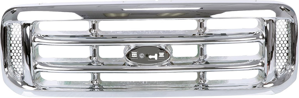 New Front Grille Grill Chrome 1999-2004 Fits FORD F250 F350 Super Duty | 2000-2005 FORD Excursion F81Z8200 FO1200417