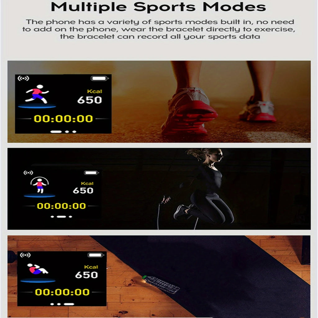 Smart Watch Women Men Music Control Bluetooth Calories Fitness Monitor Smartwatch Running Tracker Sport Bracelet for Android IOS