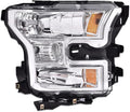 Headlights Assembly, Compatible with 2015 2016 2017 Ford F150 Replacement Headlights Assembly Headlamps Right Halogen Clear Lens Faros Conjunto De Faros