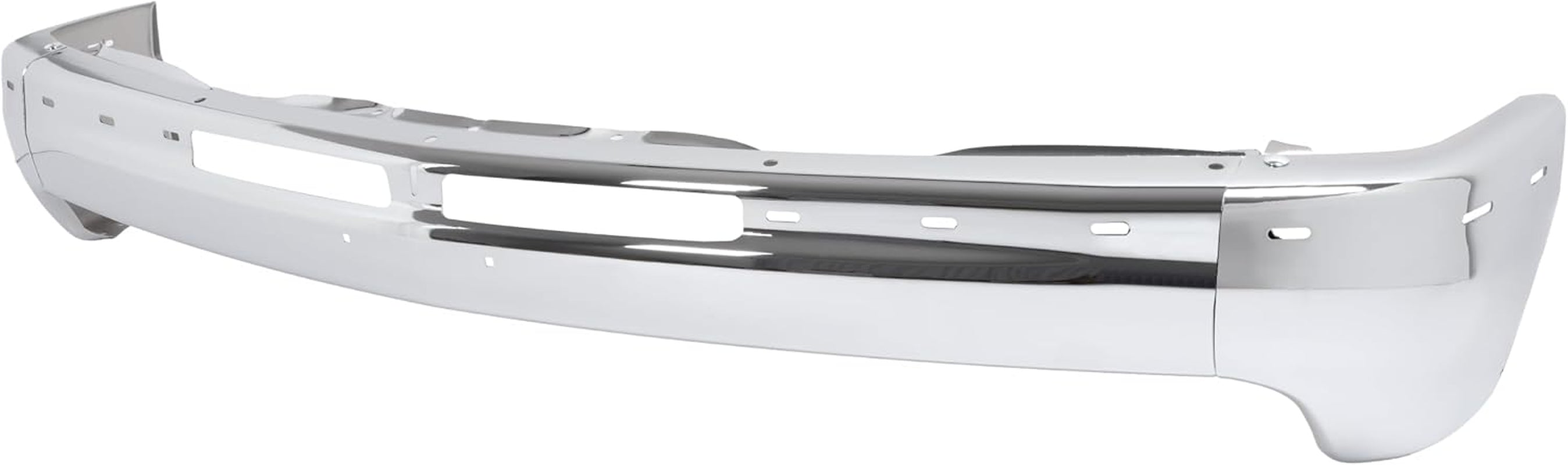 Front Bumper Face Bar(Split Design 3Pcs) Compatible with 2000-2006 Chevrolet Tahoe/Suburban 1500 2500&1999-2002 Chevrolet Silverado 1500 2500 3500 HD Bumper Impact Bar GM1002376 12336026